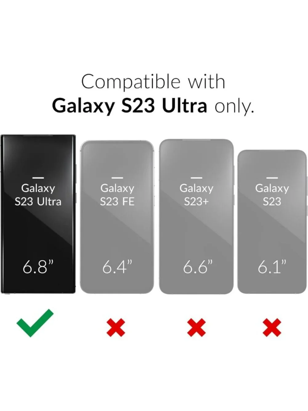 Shockproof Dual Layer Case for Samsung Galaxy S23 Ultra 6.8